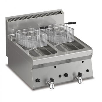Fritteuse, elektro, 2x10 Liter (2x9)18 kW, 400 V